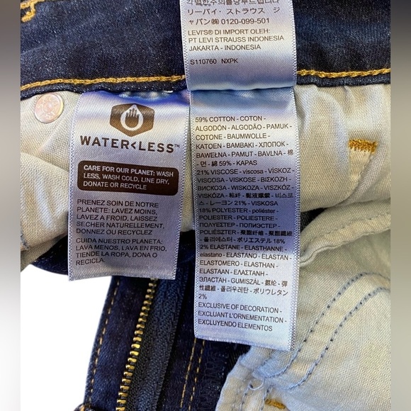 NWOT Levi's Women's 711 Skinny Jeans, W27-L30, Blue - Picture 5 of 10